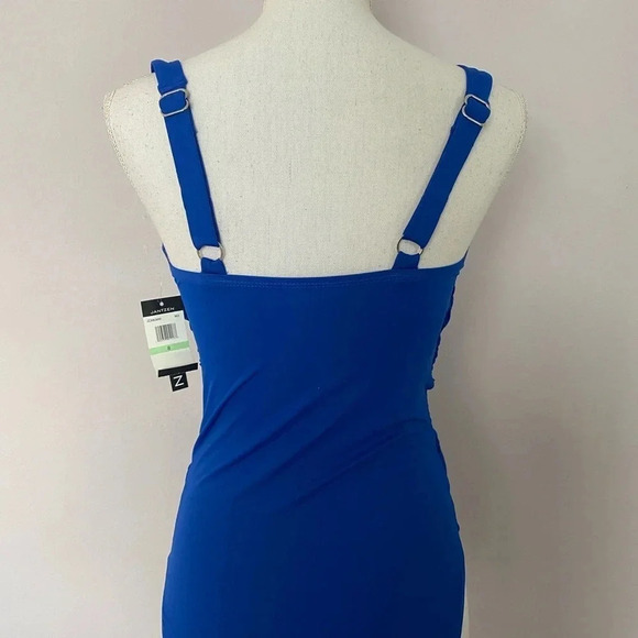 Jantzen Royal Blue One Piece Swimsuit Size 8 - Picture 6 of 15